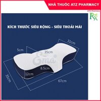 Gối công thái học EMA - Chống đau mỏi vai gáy, ngủ ngáy, dễ vào giấc - Thiết kế riêng cho nằm ngửa và nằm nghiêng - ATZ