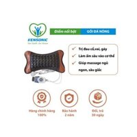 Gối đá nhiệt nóng tourmaline (kensonic) Ruột gối được làm từ vỏ hạt Kiều Mạch giúp ngủ ngon, giảm đau đầu, vai gáy, cổ.