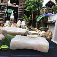 Gối đá thạch anh hồng dùng cho người bị stress nặng 8kg, dài 27.5cm x rộng 18.5cm x cao 7cm - G04