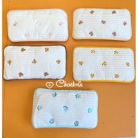 Gối đầu điều hòa chần bông xuất Hàn lót lưới 3D mesh siêu thoáng cho bé