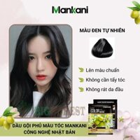Gói Dầu Gội Phủ Bạc, Nhuộm Tóc Thảo Dược Mankani Gói 25ml - Đen Tự Nhiên - 1 Gói