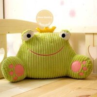 Gối đệm tựa lưng văn phòng hình thú, tựa lưng ghế ô tô tiện lợi, gối tựa lưng ếch xanh - Decor Family - Nhiều Mẫu