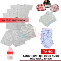 Gói Đồ Sơ Sinh 20 món Cho Bé (0-3 tháng) TẶNG 1 bình nhí uống nước (Số lượng có hạn),goi do so sinh