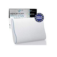 Gối Dreamzie Orthopaedic Neck Support Pillow, 60 x 40 cm, With Bamboo Cover, Ergonomic Pillow With Memory Foam, Oeko-Tex Certified Pillow