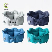 Gối du lịch bơm hơi SHENJIN Xe nhung hình chữ U
