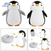 Gối Du Lịch Hình Chữ U Biến Dạng Cho Máy Bay Chim Cánh Cụt Đệm Đồ Chơi Gối Cổ Cho Ô Tô Văn Phòng Tựa Đầu