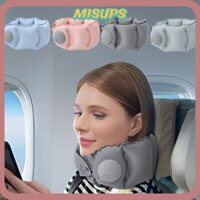 Gối du lịch MISSIPS, Gối bơm hơi hình chữ U lạm phát ép, Tiết kiệm không gian Gối cổ siêu nhẹ bảo vệ văn phòng