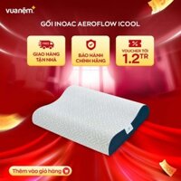 Gối Foam Aeroflow Nhật Bản iCool 45x65 giảm đau cổ vai gáy mọi tư thế bảo hành Vua Nệm