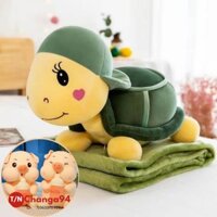 Gối Gấu bông ngựa Pony một sừng có kèm chăn 2in1 nhiều màu
