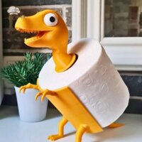 [Goi] Giá đỡ giấy vệ sinh hình khủng long mới Giá đỡ khăn giấy PLA hoạt hình Giá đỡ khăn giấy in 3D thực tế Mặt bàn [bán chạy]