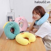 Gối Hình Chữ u Du Lịch Gối Cổ Vai Người Lớn Cổ Tử Cung Máy Bay Gối Hình Chữ u Tựa Đầu Cổ Gối Ô Tô Di Động Nằm Gối