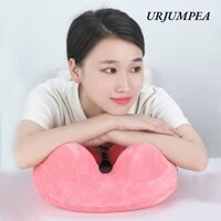 Gối hình chữ U URJUMPEA, Gối du lịch di động bơm hơi, Gối cổ thiết kế lưng gù đôi công thái học bằng nhung pha lê