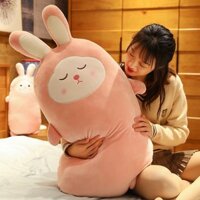 Gối hình thỏ mềm mại Sakura có thể tháo rời và giặt được Gối búp bê sang trọng dài Gấu bông