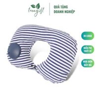 Gối hơi du lịch hình chữ U,in logo theo yêu cầu , quà tặng doanh nghiệp treegift