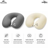 Gối Hơi Du Lịch Naturehike Chữ U Ôm Cổ Siêu Nhẹ 51g, Gấp Gọn, Gối Kê Cổ Đi Máy Bay Cắm Trại Dã Ngoại CNK2650WS030