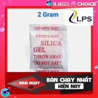 Gói hút ẩm 2gr vỏ trắng đỏ (1kg có 500 gói) dùng cho thực phẩm, điện tử, giày dép