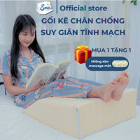 Gối kê chân chống suy giãn tĩnh mạch Ema - Chất liệu cao su non co cấp, tăng tuần hoàn máu
