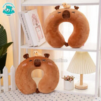 Gối kê cổ capybara đội quà