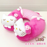 Gối Kê Cổ Chữ U Hello Kitty Đi Máy Bay Ô tô Du Lịch, Chống Mỏi Cổ Làm Việc Văn Phòng