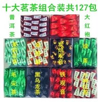 Gói kết hợp lá trà xanh cho ghế sofa, bao bì nhỏ, trà xanh, trà đen, trà hoa, trà Da Hong Pao Pu'er, hươthơm Tie Guan Yin, kinh doanh 03XI