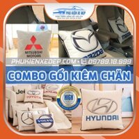 Gối Kiêm Chăn 2 trong 1 Trên Ô tô in Logo Hãng Xe