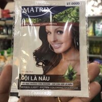 Gội là nâu matrix , nâu sáng ( hộp 10 gói)