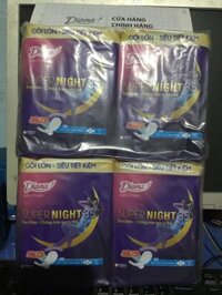 Gói Lớn 12 Miếng  1 Gói Băng Vệ Sinh Diana Supernight 35cm 12 MiếngGói- Date luôn mới