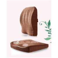 Gối lót ghế (đệm ngồi) văn phòng cao su non dạng ngả sau GLM-12