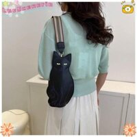 Gói LUVSCENARIO Fanny, Túi đeo chéo mèo PU, Túi xách có dây kéo bền cho nữ
