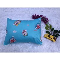 Gối Massage 3 rãnh cho bé Cotton Organic 100% chống mỏi, gối matxa thoáng khí mẫu DOREMI (được chọn mẫu)