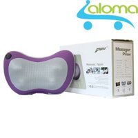 Gối Massage 6 đá hồng ngoại Massage Pillow PL-819S - Màu Tím