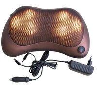 Gối Massage 6 đá hồng ngoại Massage Pillow PL-819S (Nâu)