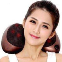 Gối massage 8 bi mát xa cao cấp - Freeship Gối massage hồng ngoại Nhật Bản mẫu mới 2021