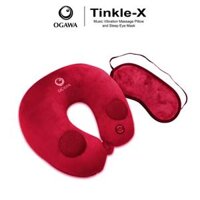 Gối massage âm nhạc kèm miếng che mắt ngủ – Ogawa Tinkle Touch-X and sleep Eye Mask (OL-0502X)