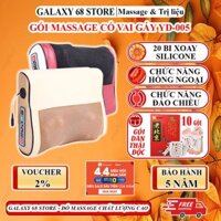Gối massage cổ vai gáy 20 bi YD005, Gối massage hồng ngoại cổ vai gáy lưng chân, máy mát xa cầm tay