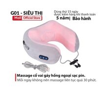 Gối massage cổ vai gáy cao cấp, máy massage cổ vai gáy hồng ngoại sạc pin tích điện