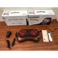 Gối Massage Cổ Vai Gáy Hồng Ngoại 8 Bi Cao Cấp Công Nghệ Nhật Bản, Máy Massage Cổ Vai Gáy Toàn Thân