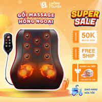 Gối Massage Cổ Vai Gáy Hồng Ngoại Cao Cấp Thế Hệ Mới Tích Hợp Điều Khiển Hỗ Trợ Giảm Đau Nhức Toàn Thân Hiệu Quả