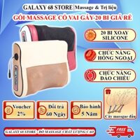 Gối massage cổ vai gáy, máy massage lưng và cột sống 20 bi, mát xa hồng ngoại cao cấp