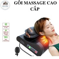 Gối massage cổ vai gáy, máy massage lưng hồng ngoại 20 bi, có gồm túi khí và túi thảo dược hỗ trợ mát xa vùng cổ,vai gáy