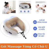 Gối massage cổ vai gáy OTAWA chữ U đa năng cao cấp , Máy massage cổ vai gáy Công nghệ Nhật Bản