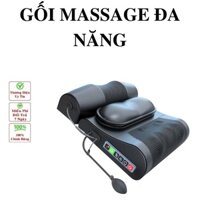Gối Massage Hồng Ngoại 20 bi-Có túi khí, có cục rung tặng túi thảo duợc - mátxa Cổ, Vai,Gáy-Máy mát xa Toàn Thân đa năng