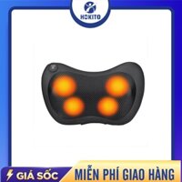 Gối massage hồng ngoại 4 bi Nhật Bản, Gối mát xa Hokito nhập khẩu mát xa cổ, vai , gáy, đùi, chân, tay - Hokito Group