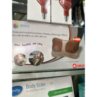 Gối Massage Hồng ngoại 6 bi AKIKO , massage đa vị trí , dùng được trên ô tô