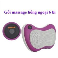 Gối massage hồng ngoại 6 bi