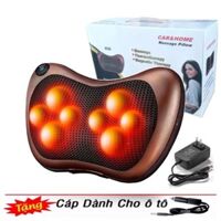 Gối massage hồng ngoại 8 bi , máy massage thư giãn cơ thể