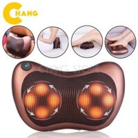 Gối massage hồng ngoại 8 bi 2 chiều cao cấp, gối mát xa cổ vai gáy - Máy massage xoa bóp tạo cảm giác thư giãn - GMX4 Ho
