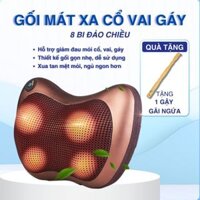 Gối massage hồng ngoại 8 Bi 2 chiều cao cấp - Gối Massage Cổ Vai Gáy