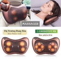 Gối massage hồng ngoại Hàn Quốc 8028/8018 - 8 bi 2 chiều