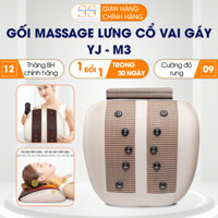 Gối massage lưng cổ vai gáy YJ-M3 – Giải pháp thư giãn tối ưu cho sức khỏe của bạn